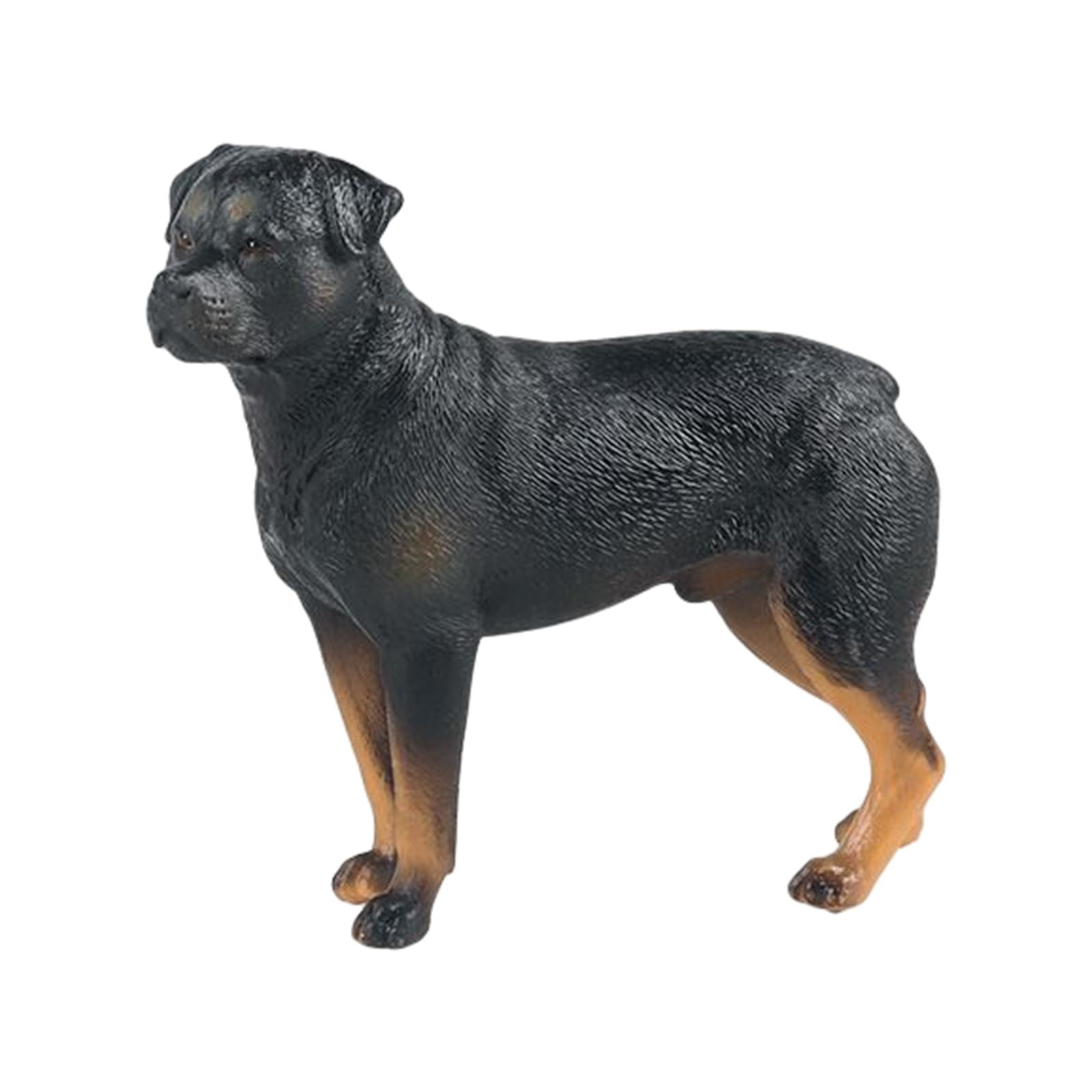 lionlar Lifelike Big Dog Figurine Hand painted Sculpture Puppy Action Figure Emulational Rottweiler Walmart