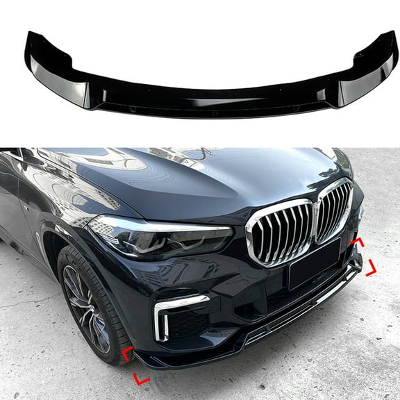 Front Bumper Spoiler Splitter Lip For BMW X5 G05 M Sport 2019-2023 Gloss Black