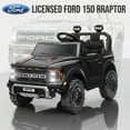 thumbnail image 3 of 24V 2 Seater Ride on Toys for Big Kids, Licensed Ford F 150 Raptor Ride on Cars with Remote Control, Bluetooth, FM Radio, LED Lights, 4 Wheels Suspension, Electric Car for Kids Boys Girls 3-8, Black, 3 of 10