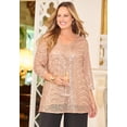 thumbnail image 2 of Catherines Women's Plus Size V-Neck Sequin Top, 2 of 5