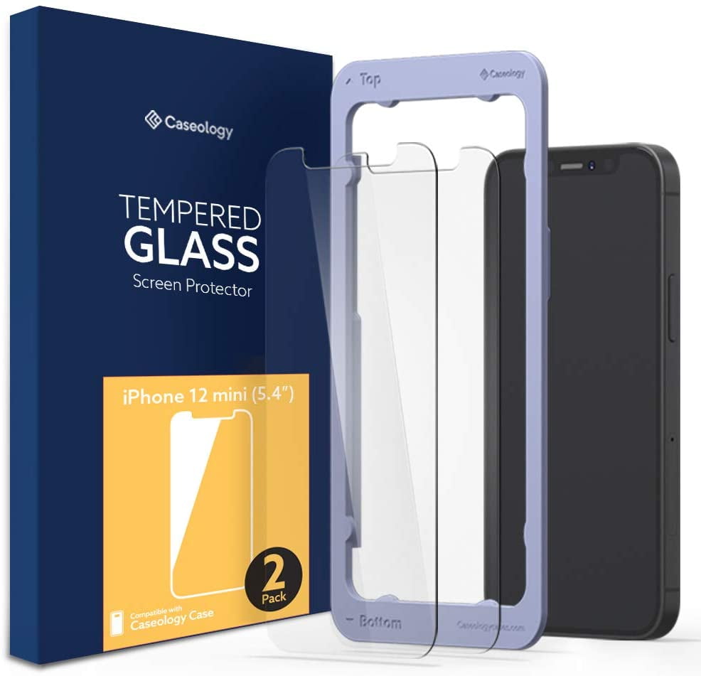 Iphone 12 Mini Screen Protector Caseology Tempered Glass For Apple Iphone 12 Mini 2 Pack Walmart Com