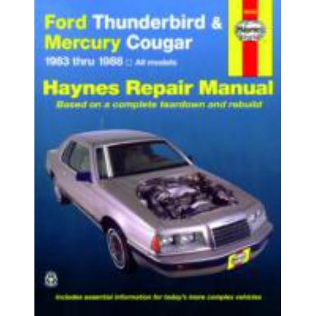 Ford Thunderbird and Mercury Cougar 1983 Thru 1988, Automobil Repari Manual