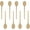 8Pcs, variant on 10 Inch Long Wooden Spoon Set, Natural Beechwood Mixing Spoons Set for Baking, Cooking & Stirring, 3/6/8 Pack Long Wooden Spoons Cookware Sauce Spoons