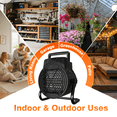 thumbnail image 7 of Auertech 1500W Electric Space Heater with Thermostat & Remote, 12H Timer, Overheat Protection, 7 ft Cord, 7 of 7