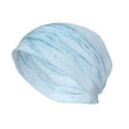 thumbnail image 3 of Kll Light Blue Marble Winter Fall Beanie Knit Hats For Men & Women - Warm & Soft Stylish Toboggan Caps For Cold Weather, 3 of 9