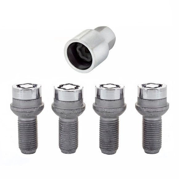 McGard Wheel Access Wheel Lock 28174 Bolt Style; Lug Bolt Lock; 14 Millimeter x 1.5 Thread Size; Radius Ball Seat; Acorn Lug Use With Steel/Aluminum Wheels; 1.06 Inch Threaded Length
