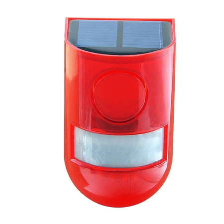 

S-olar Alarm L-amp 110dB Sound & Light Alarm Strobe Light Motion Sensor Security Alarm System W-arning L-amp For Outdoor Farm Barn Villa Yard