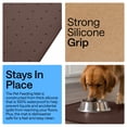 thumbnail image 3 of GORILLA GRIP Silicone Pet Feeding Mat, 100% Waterproof, Protects Floors, 18.5x11.5 Brown, 3 of 9