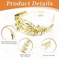 thumbnail image 4 of Gold Leaf Crowns for Wowen, Tiaras Bridal Headband, Hair Accessories for Women - Costume Wedding Dancing Cosplay Festivals Party Favors Supplies Gift, 4 of 6