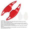 thumbnail image 4 of Steering Wheel Paddle Shifter Covers For Chevy Camaro 12-15 Aluminium Red, 4 of 12