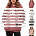 thumbnail image 3 of Womens Pet Pouch Hoodie Small Pet Carrier Sweatshirt Fall Winter Tops for Women Adjustable Hem Loose Fit Casual Long Sleeve Cute Graphic Hooded Fleece Pullover with Zipper Pouch, 3 of 4