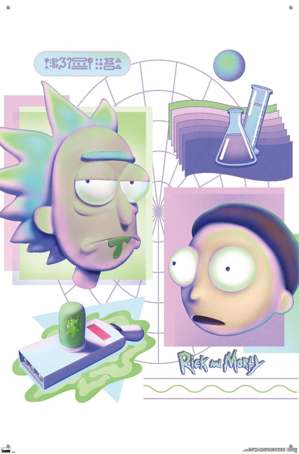 Rick And Morty - Chemistry Wall Poster with Push Pins, 22.375" x 34"