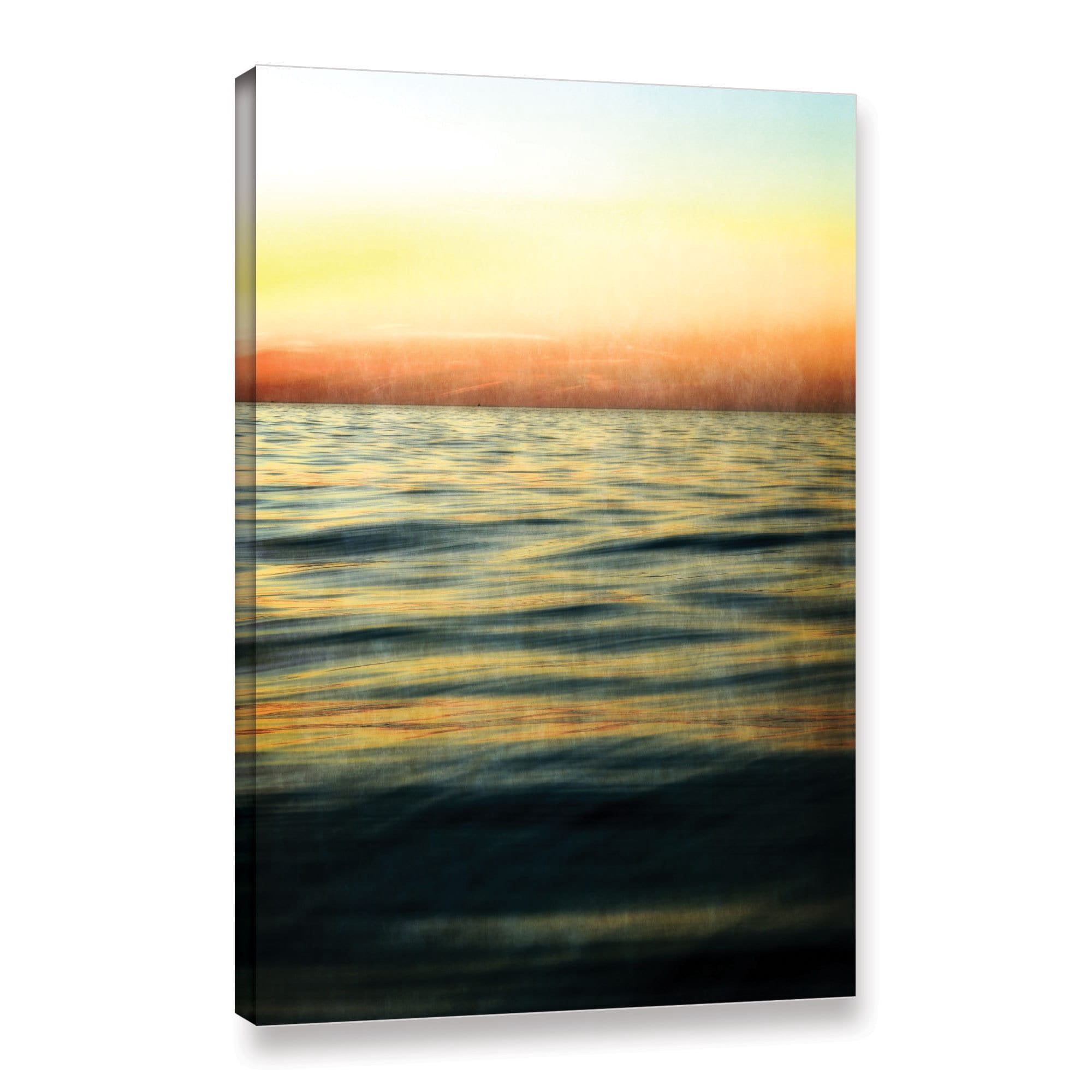 ArtWall Kevin Calkins "Sunset with Orange and Yellow" Gallery-Wrapped Canvas