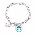 thumbnail image 1 of Irrité Colère Naïve Enfantine Coeur Chaîne Bracelet Bijoux Charme Mode, 1 of 3