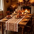 thumbnail image 5 of Yhmxh Maple Leaves Fall Table Runner, Linen Autumn Thanksgiving Decor Table Runner, Seasonal Farmhouse Table Dresser Scarf for Dining Table, Harvest Holiday, Thanksgiving & Farm Rustic Home Decor, 5 of 6