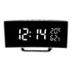 thumbnail image 1 of Reloj despertador digital LED con 3 configuraciones de alarma, atenuación automática, conmutable en  degreeF/ degreeC, moderno Blanco, 1 of 9