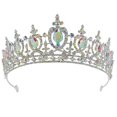 thumbnail image 1 of Rhinestones Hairhoop for Female Beach Party Headpiece Wedding Bride Hairhoop Luxurious Hairhoop Bride Dress Up Headband, 1 of 4
