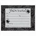 thumbnail image 2 of Black Spider Web Haunted House Carnival Halloween Party Invitations w/Envelopes, 2 of 2