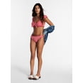 thumbnail image 2 of Kacey Lee Women's and Women's Plus Lettuce Edge Bikini Bottoms, Sizes XS-3X, 2 of 5
