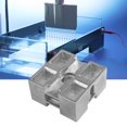 thumbnail image 3 of Metal Intermediate Piece, Electroplating Zinc Alloy General Purpose Metal Central Block, Professional Use For Machine Tool 50x50mm Mini Drilling Machine, 3 of 8