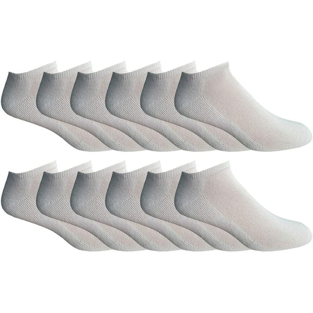 SOCKS'NBULK Mens Cotton Shoe Liner Ankle Socks, Soft Sports Socks In Bulk, Size 1013