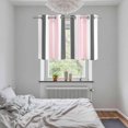 thumbnail image 5 of Pink Grey Striped Kitchen Curtains Small Short 39 Inch Length, Gray Modern Abstract Art Grommet Top Bedroom Living Room Curtains, Light Filtering Cafe Curtain Drapes 2 Panels Set 55''x39'', 5 of 9