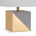 thumbnail image 6 of Pemberly Row 18.5" Concrete Stone Base Table Lamp in Dipped Gold, 6 of 10