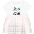 thumbnail image 3 of Inktastic Owls My Great Aunt Loves Me Girls Baby Dress, 3 of 5
