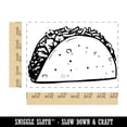 thumbnail image 2 of Detailed Taco Sketch Mexican Cuisine Food Rectangle Rubber Stamp Stamping Scrapbooking Crafting - Small 1.7in, 2 of 7