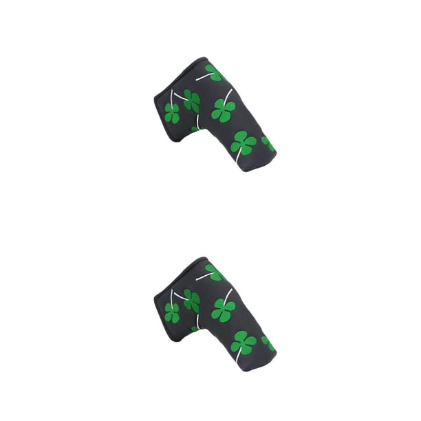 Soidarity Funda para cabeza de palo de golf, eje forrado suave, a prueba de polvo, resistente a la humedad, funda protectora reutilizable para Negro 2piezas