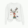 thumbnail image 7 of Towmus Christmas Sweatshirts for Women Cute Sweatshirt Elk Print Casual Long Sleeve Crewneck Pullover Tops, 7 of 7