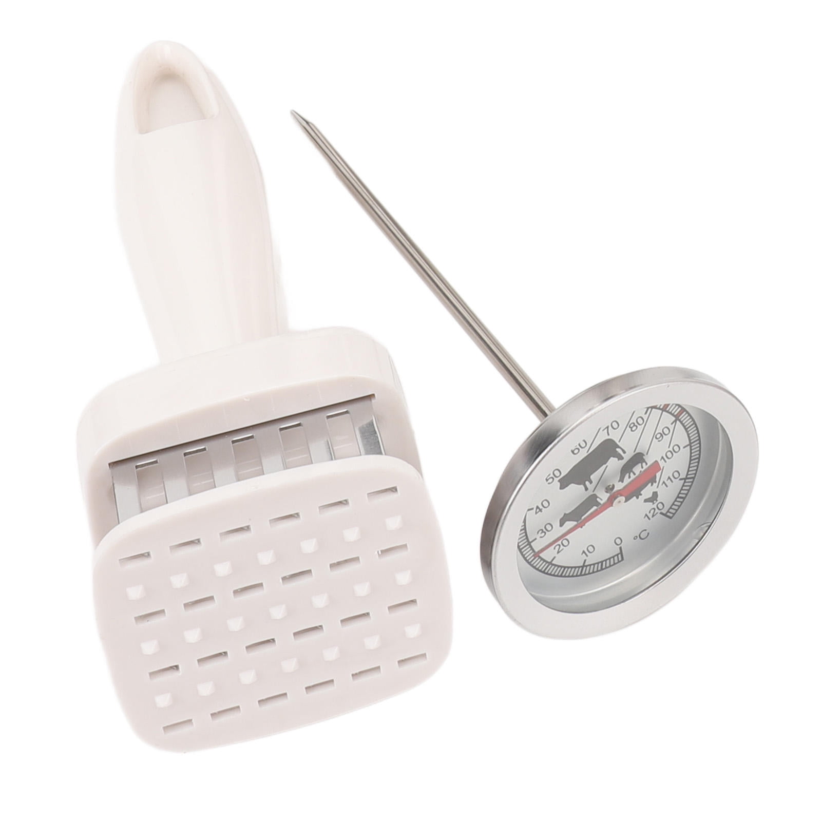 BOKYAN Stainless Steel Steamed Meat Cooker with Built‑In Thermometer & Tenderizing Needle –  Pressure Cooker for Bacon & Meats