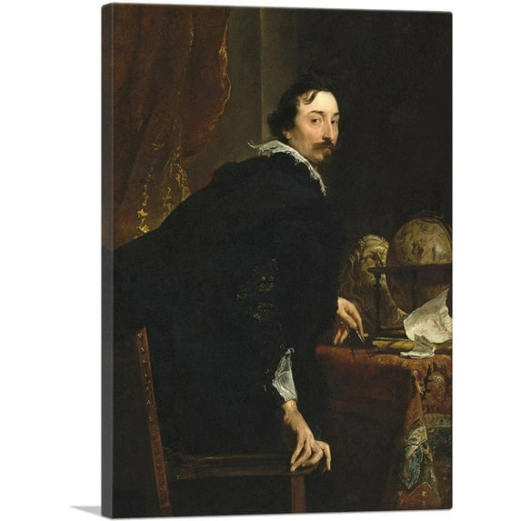 ARTCANVAS Lucas Van Uffel 1622 Canvas Art Print by Anthony Van Dyck - Size: 18" x 12" (0.75" Deep)