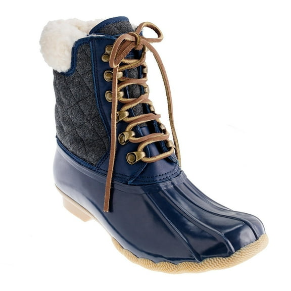 Sperry Top-Sider Women's Shearwater Rain Boot (8 B(M) US, Navy/Charcoal)