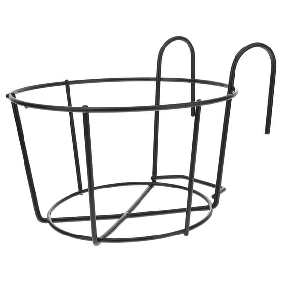 Flower Pot Storage Holder Durable Rack over The Rail Planter Hanging Basket