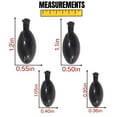 thumbnail image 2 of Reaction Tackle Tungsten Punch Weights black 1/2 oz, 2 of 4