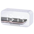thumbnail image 1 of (Blanc)Naivear Réveil Portable Radio-Réveil Led Créatif Miroir Affichage Led Horloge Led Portable Haut-Parleur compatible Bluetooth Sans Fil pour Chambre, 1 of 5