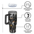 thumbnail image 4 of Black Halloween Dancing Skeletons Tumbler with Handle and Lid,40oz Double Wall Vacuum Insulated Tumbler,Cups Gift for Women and Men, 4 of 7