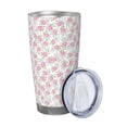thumbnail image 2 of Salouo Floral Print 20oz Tumbler with Lid,Stainless Steel Vacuum Insulated Tumbler Durable Insulated Coffee Mug Thermal Cup with Splash Proof Sliding Lid-Without Straw, 2 of 8