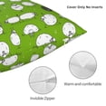 thumbnail image 3 of Pofeuu Funny Sheep Doing Yoga Print Double-sided plush pillowcase Square Throw Pillow Covers Pillows Cover for Living Room Bedroom Sofa Couch Cushion Cover（No pillow core）-22"x22", 3 of 7