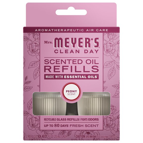 Recargas de Ambientador Mrs. Meyer's Peonía 40ml Paquete de 2