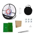 thumbnail image 4 of Portable Golf Chipping Net With Hitting Mat, 3-Target Design, 6 Rubber Balls & Ground Stakes For Indoor Outdoor Accuracy Training & Backyard Practice Hzhnb | Plastic, White, 4 of 9