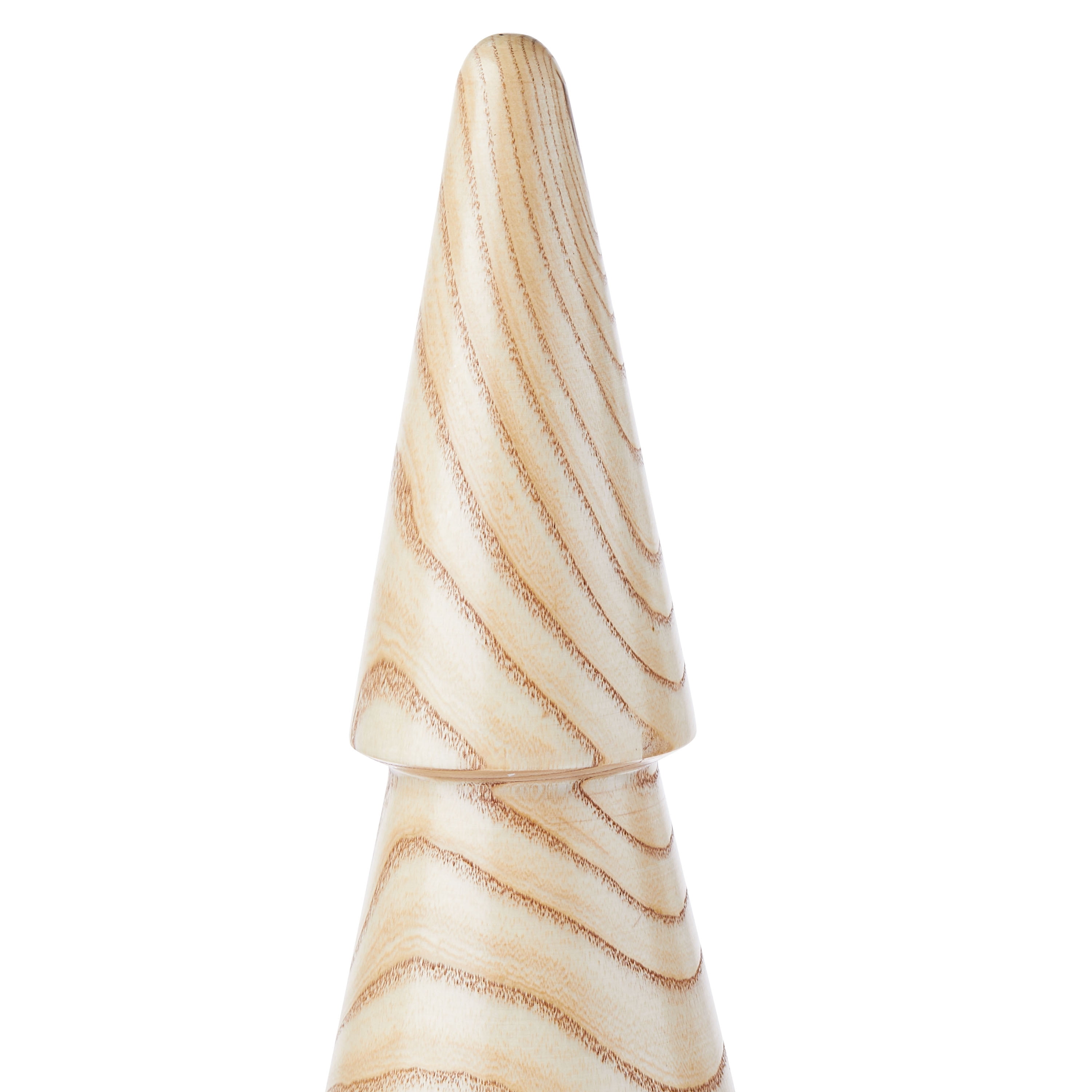 Christmas Decorative 15.7 in Natural Wooded Tree for Indoor Tabletop Decor Use, by Holiday Time