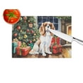 thumbnail image 4 of Cavalier Spaniel Cozy Christmas Glass Cutting Board Large 12 in x 15 in, 4 of 5