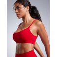 thumbnail image 4 of Sujetador deportivo CRZ YOGA Butterbreeze con cuello redondo, rojo y chile para mujer, 4 of 5