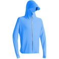 thumbnail image 2 of JoveMarine Mens Long Sleeve Sun Protection - Shirts UPF 50+ Lightweight Zip Up Hoodie Men Breathable UV Resistant Casual Fashion Summer Jacket for Women Men,Sky Blue 4XL, 2 of 6