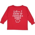 thumbnail image 3 of Inktastic Banker Future Job Boys or Girls Long Sleeve Toddler T-Shirt, 3 of 5