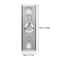 thumbnail image 4 of Door Access Control Switch, 12V Exit Push Release Button, Stainless Steel Door Switch For Home Access Control System Accessory Office, 4 of 8