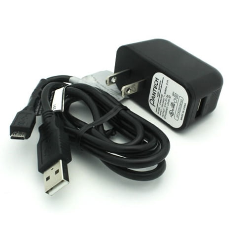 2Amp Rapid Home Wall Travel Charger AC USB Cable Power Adapter MicroUSB Data Sync Wire Pantech