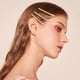 thumbnail image 5 of Juego de 6 pinzas de peluquería portátiles de metal con forma de cocodrilo para peluquería, pinzas separadoras para teñir el cabello (doradas), 5 of 5
